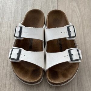 Birkenstock White Double Strap Sandals